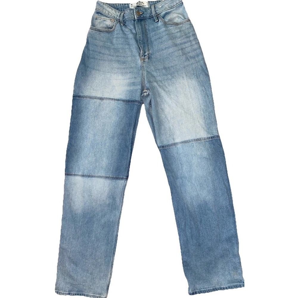 Hollister Curvy Ultra High Rise Dad Jeans Womens 7R‎ Light Wash 28X31 Straight